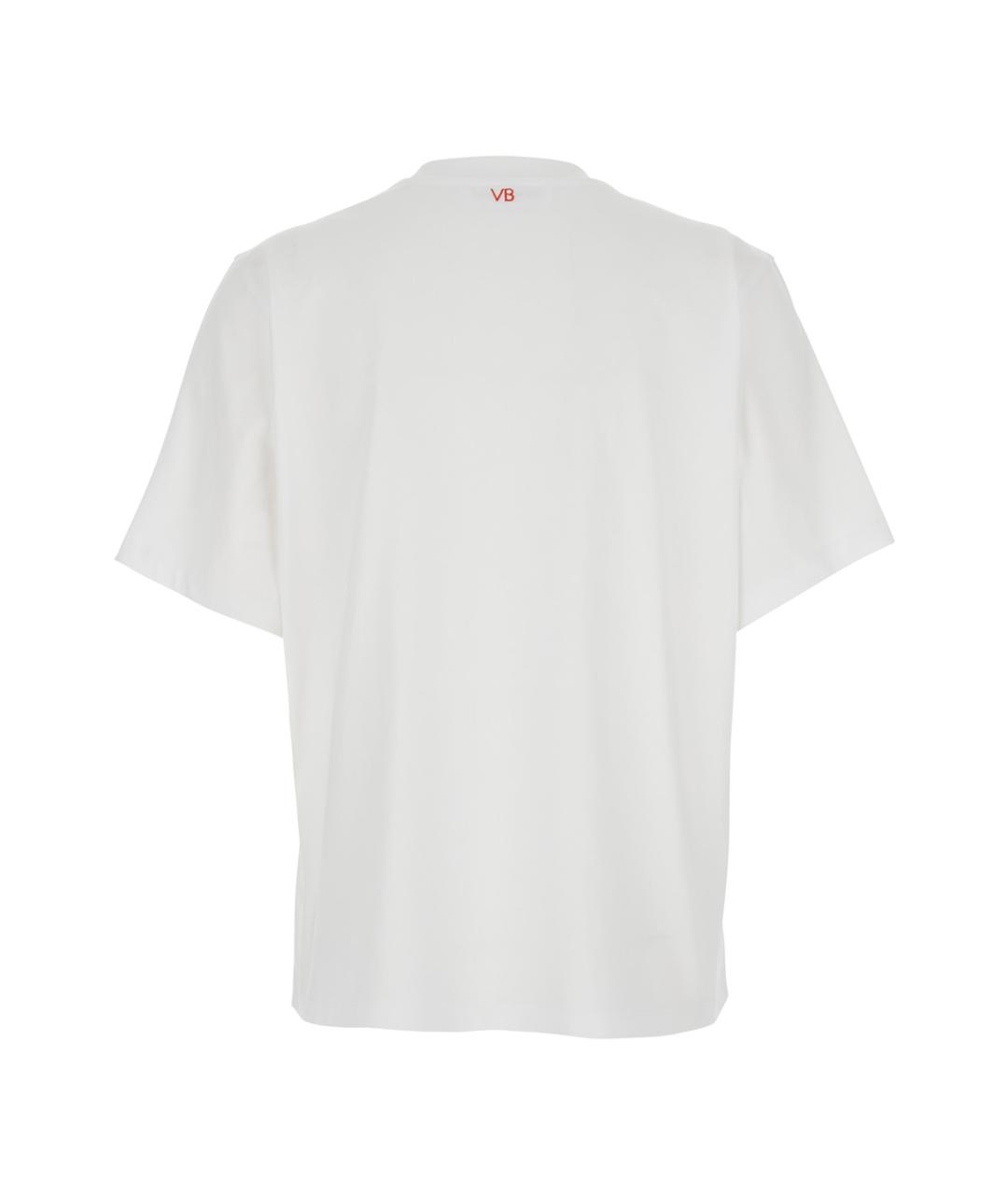 VICTORIA BECKHAM Белая хлопковая футболка, фото 1