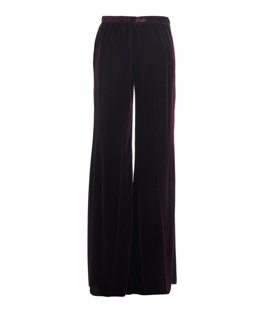 FORTE FORTE Фиолетовые вискозные прямые брюки, фото 2