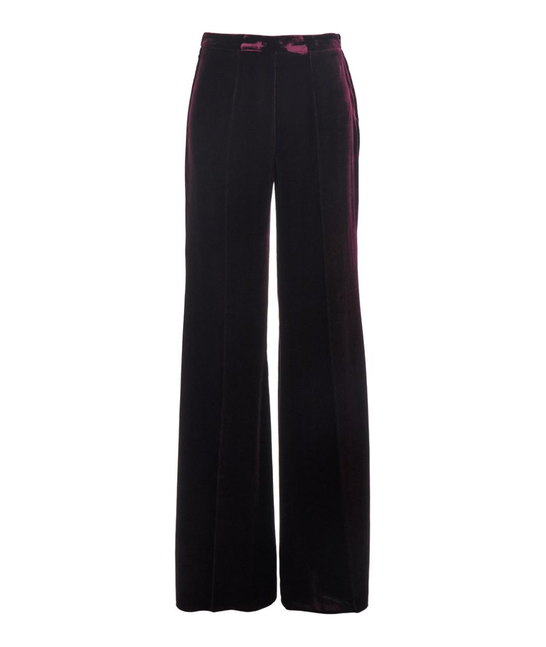 FORTE FORTE Фиолетовые вискозные прямые брюки, фото 1