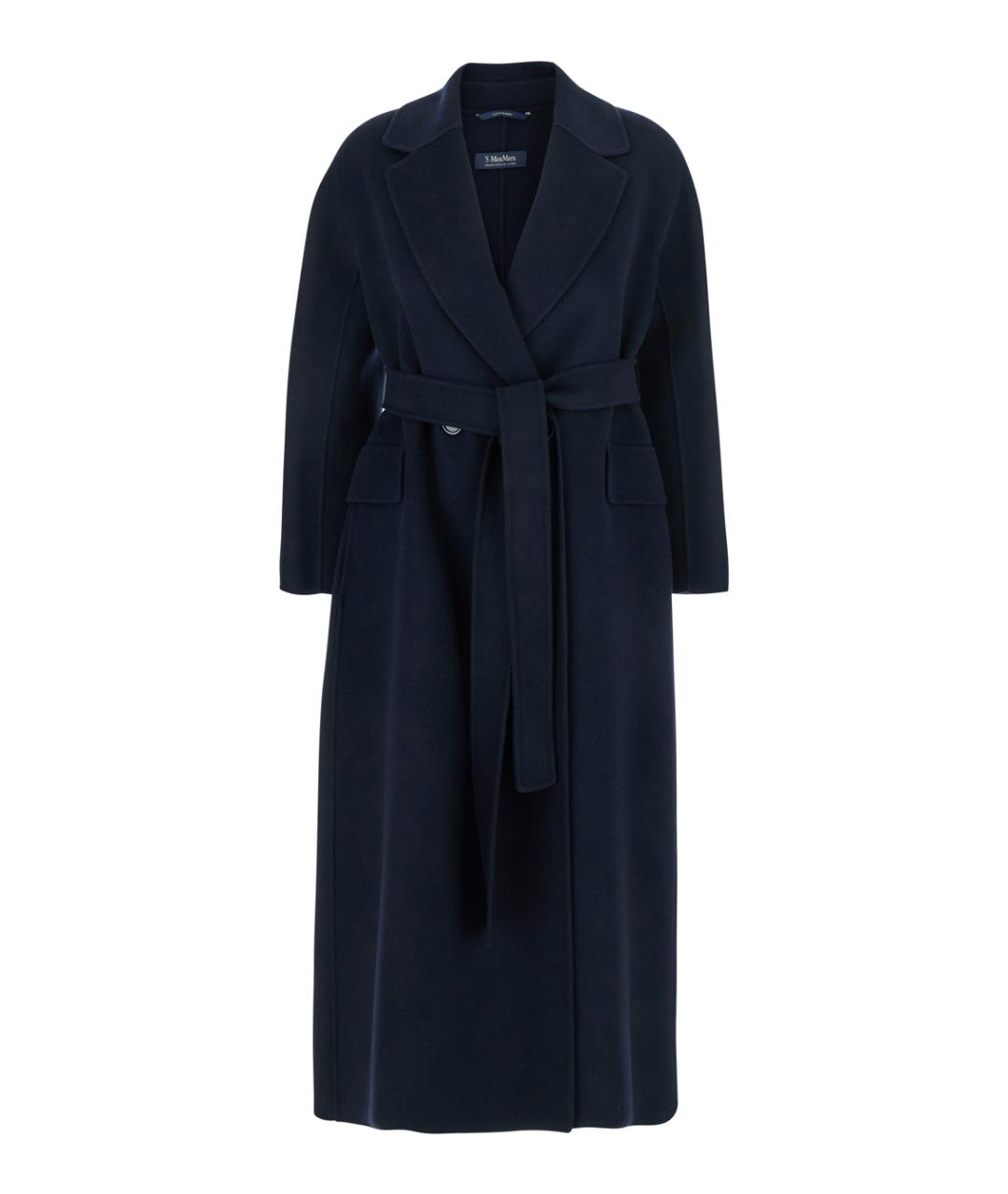 'S MAX MARA Синее шерстяное пальто, фото 1
