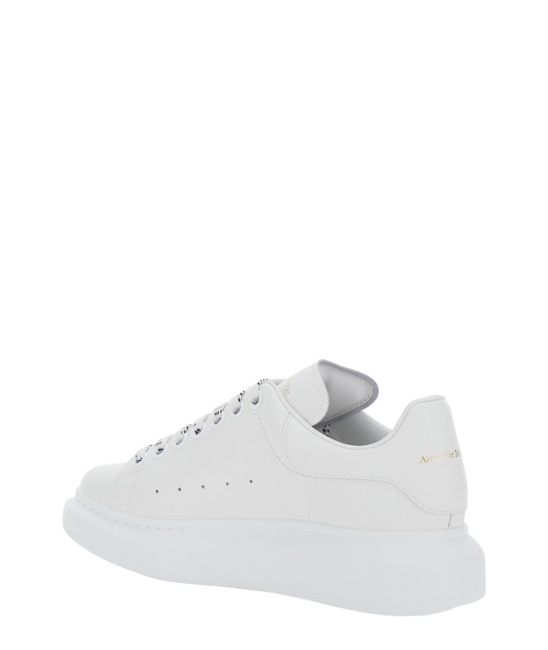 ALEXANDER MCQUEEN Белые кожаные кеды, фото 3