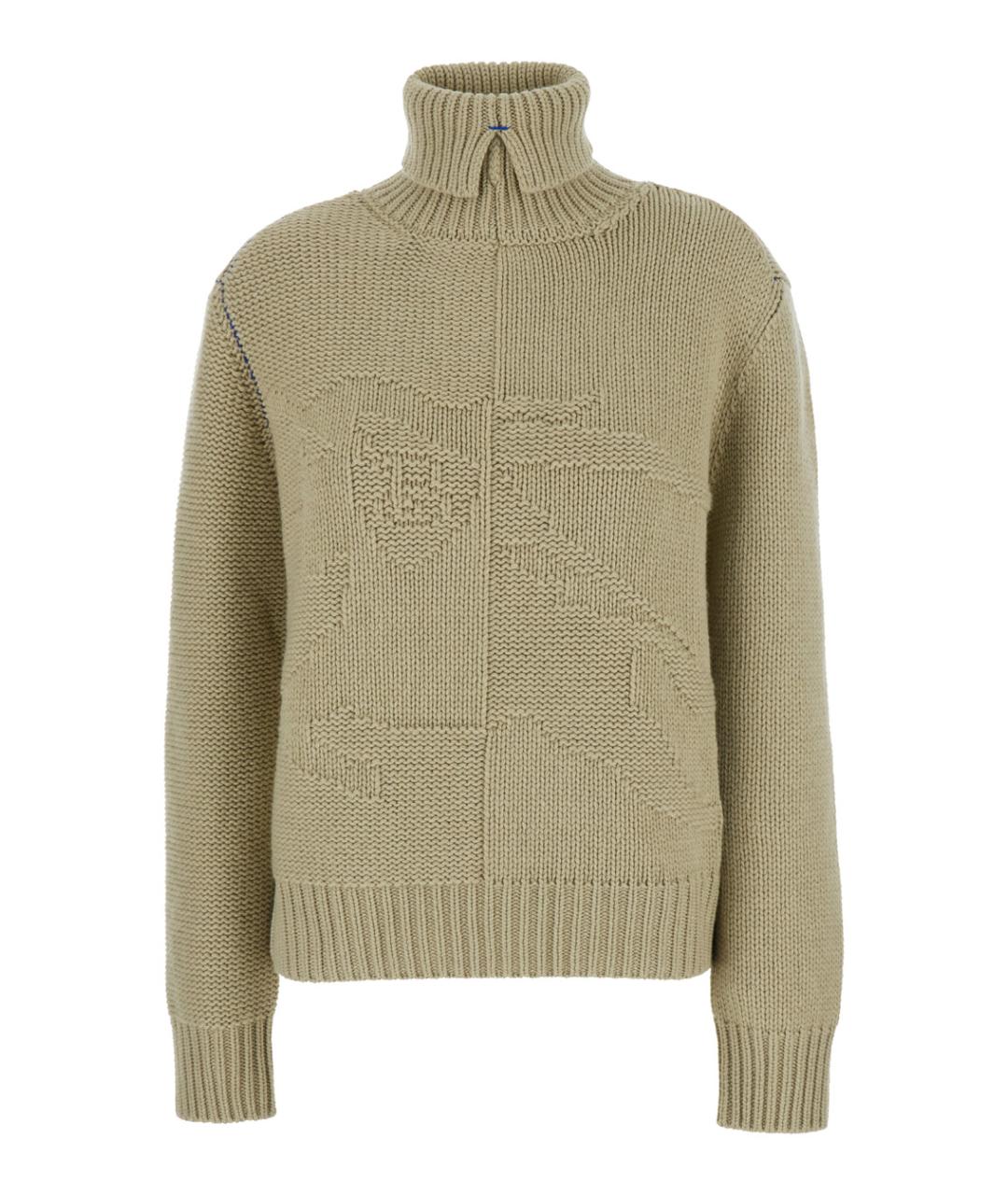 BURBERRY Бежевый кашемировый джемпер / свитер, фото 1