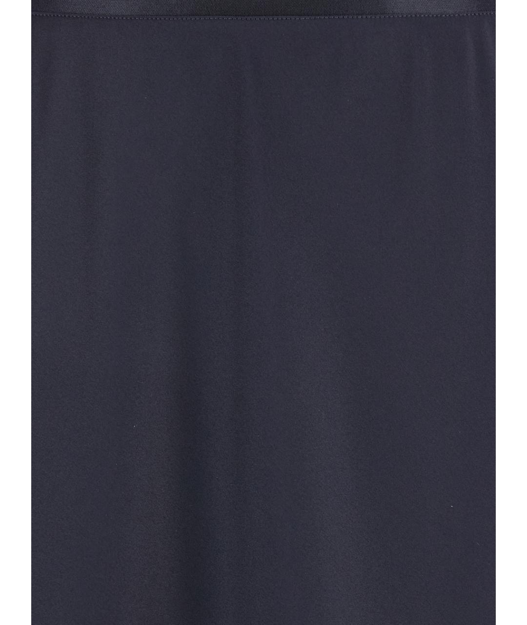 MAX MARA Синяя шелковая юбка миди, фото 3