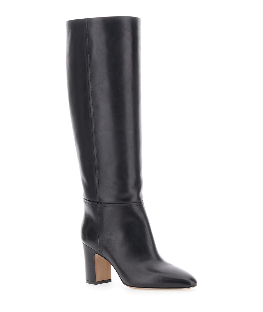 PARIS TEXAS Черные кожаные сапоги, фото 2