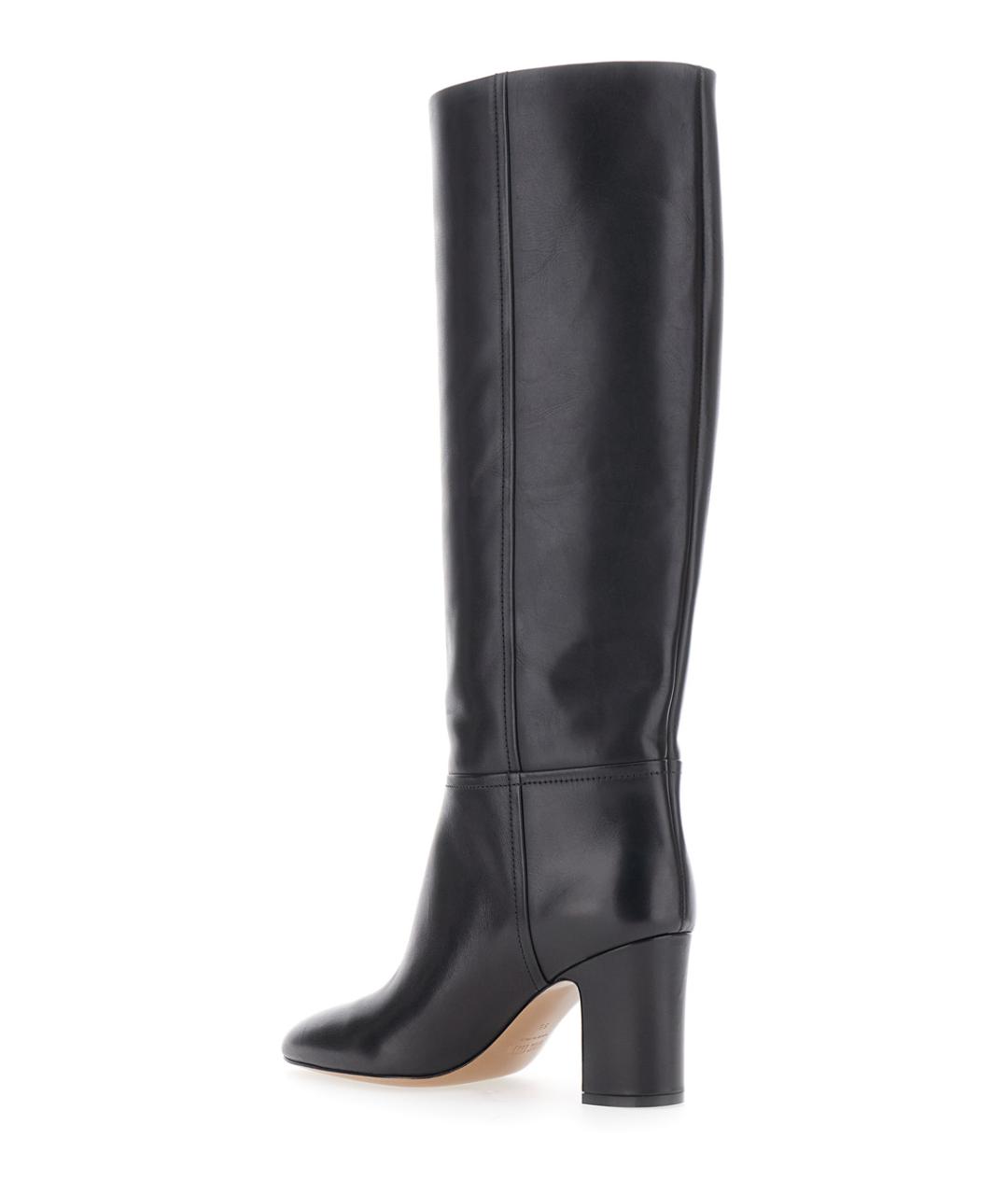 PARIS TEXAS Черные кожаные сапоги, фото 3