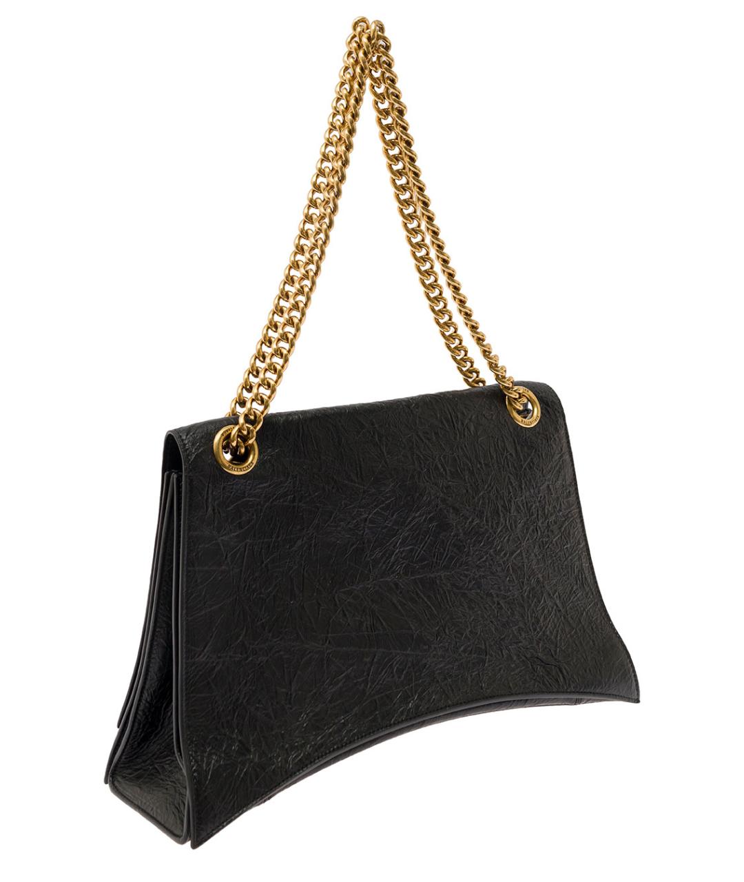 BALENCIAGA Черная кожаная сумка через плечо, фото 3