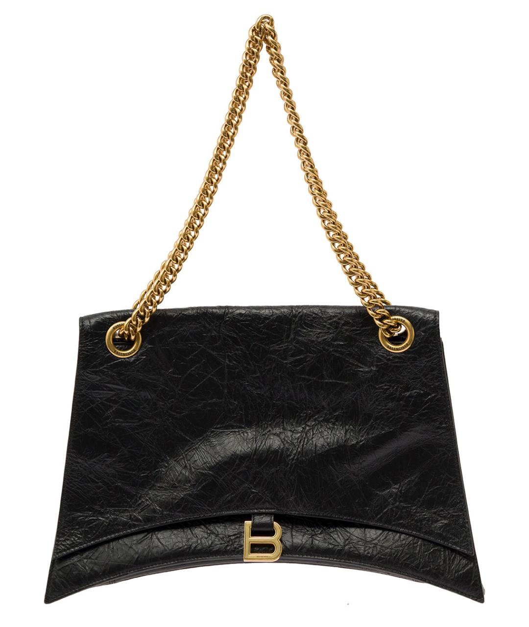 BALENCIAGA Черная кожаная сумка через плечо, фото 1