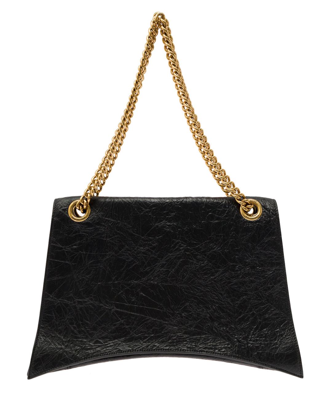 BALENCIAGA Черная кожаная сумка через плечо, фото 4