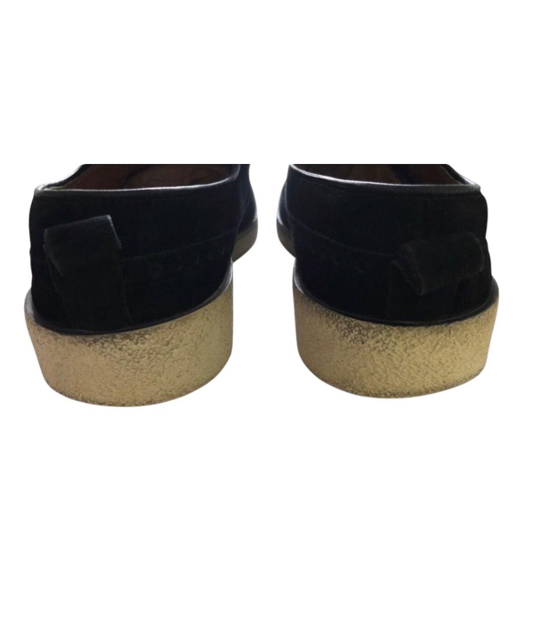 GUCCI Черные замшевые лоферы, фото 4