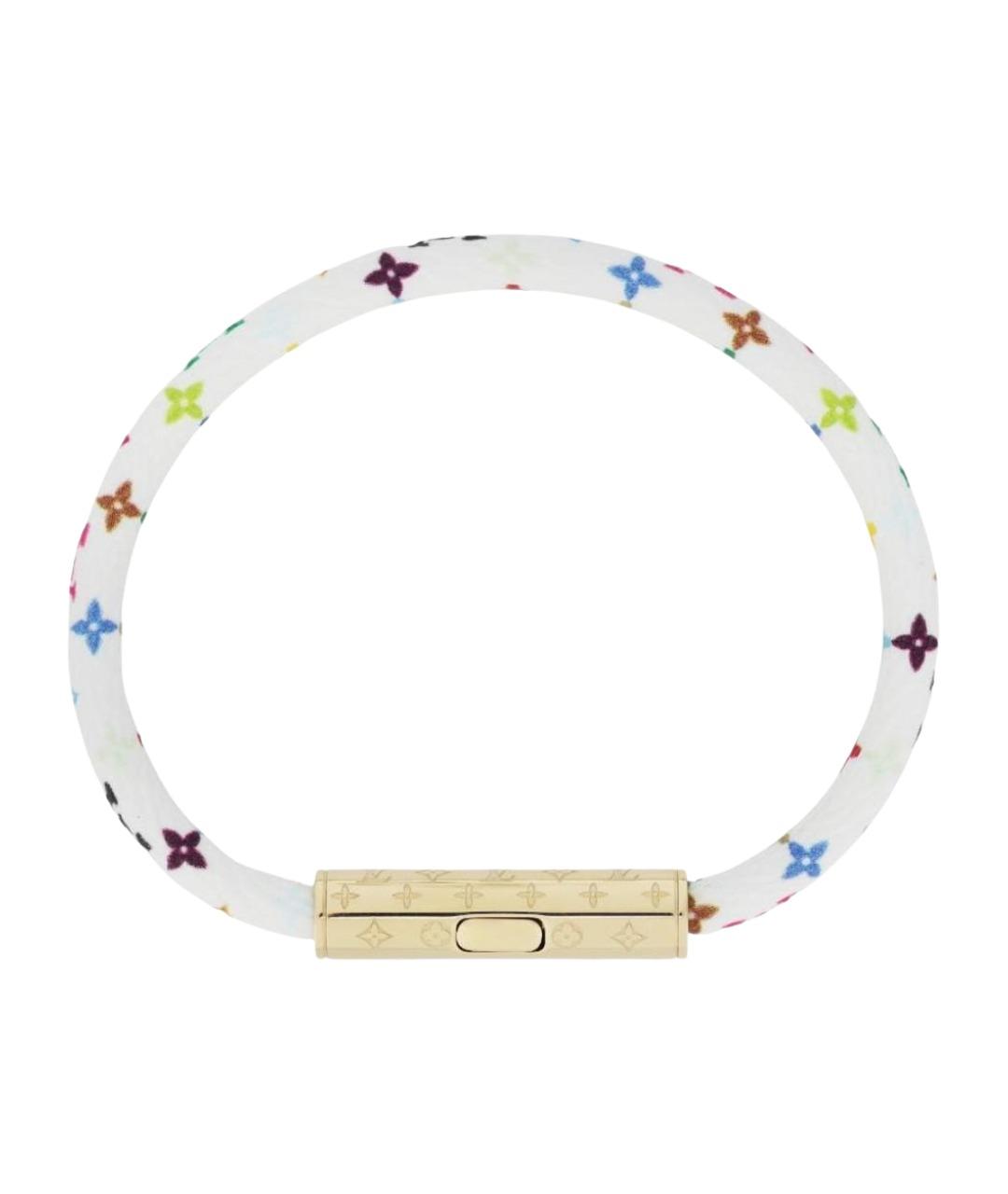 LOUIS VUITTON Белый кожаный браслет, фото 1