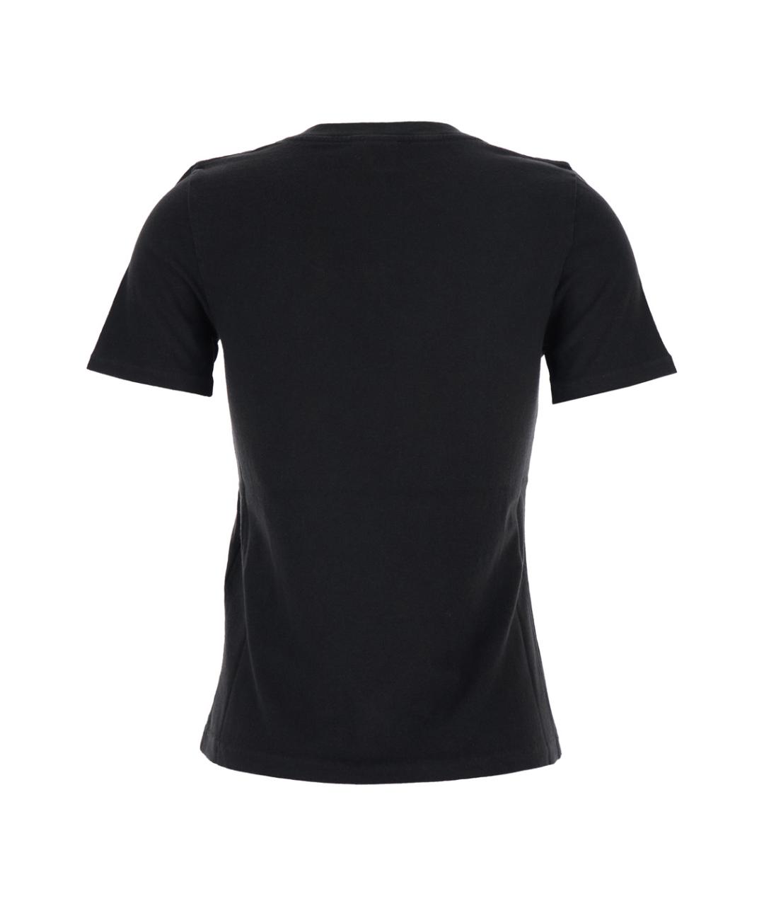 CHLOE Черная хлопковая футболка, фото 2