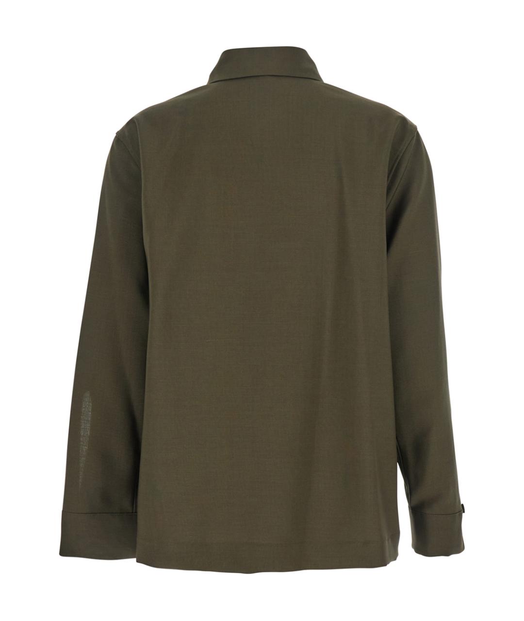 FENDI Зеленая шерстяная рубашка, фото 2