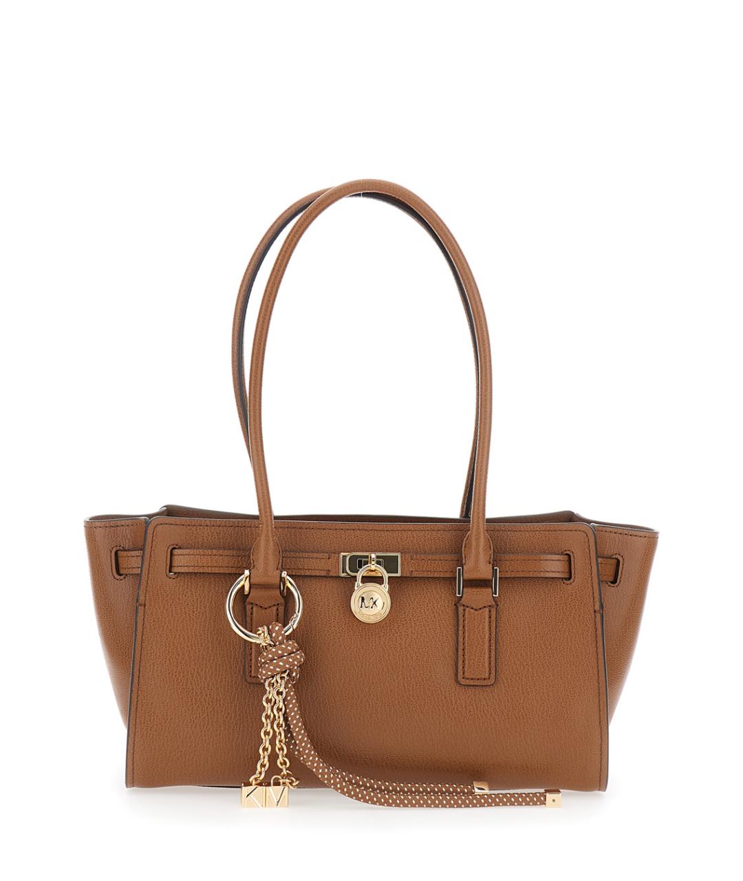 MICHAEL MICHAEL KORS Коричневая кожаная сумка через плечо, фото 1