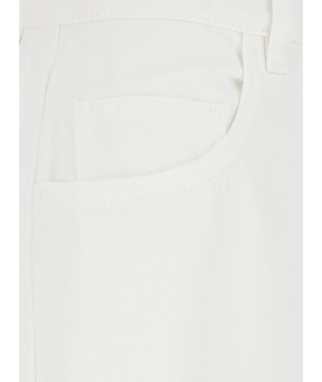 ICON DENIM Белые хлопковые джинсы клеш, фото 3