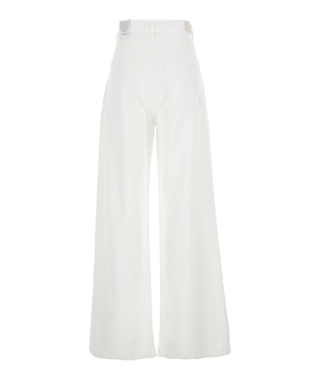 ICON DENIM Белые хлопковые джинсы клеш, фото 2