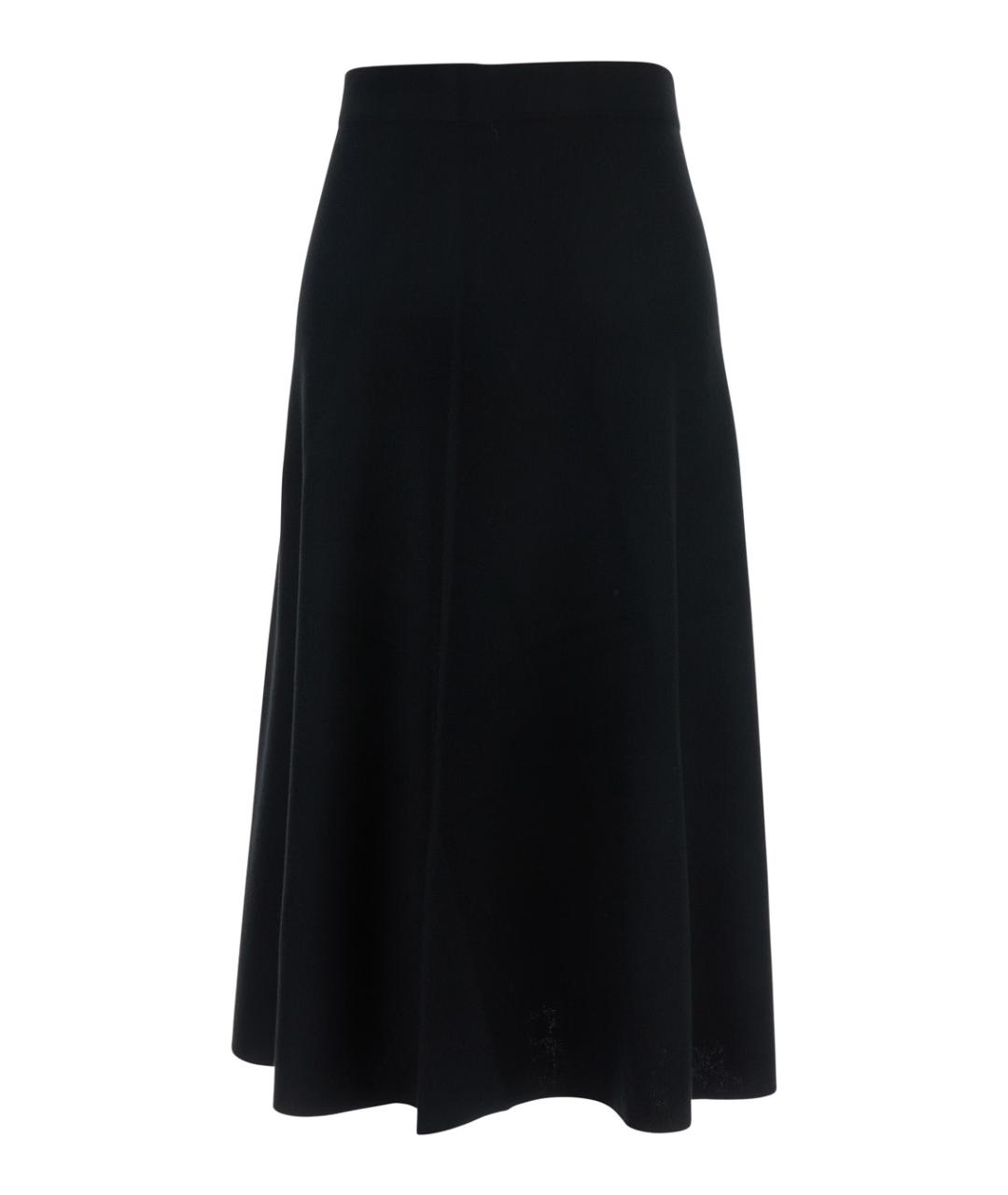 ALLUDE Черная шерстяная юбка миди, фото 1