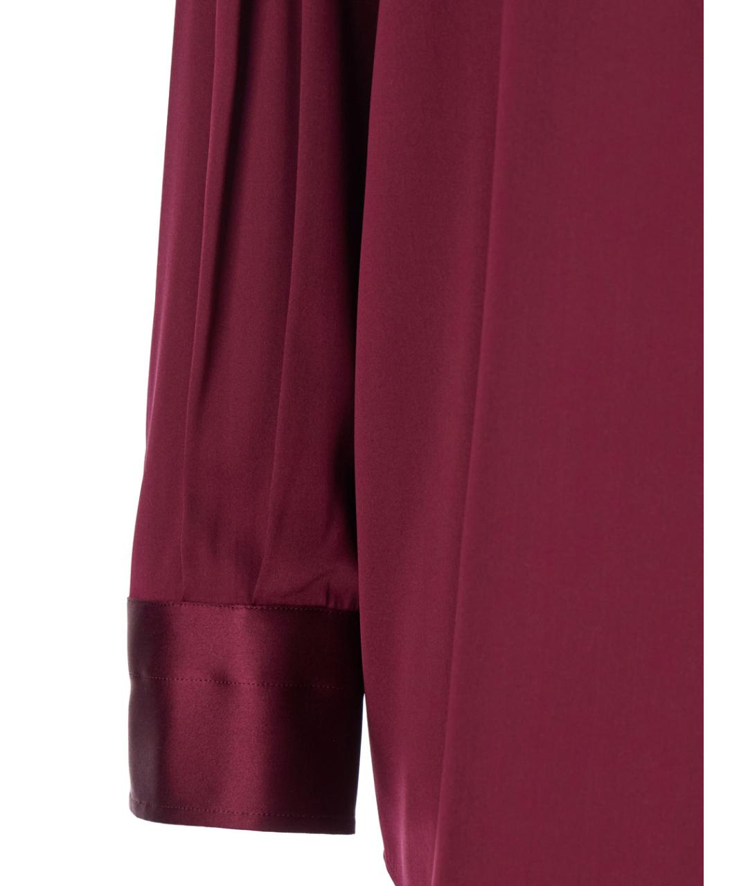 TOM FORD Бордовая шелковая рубашка, фото 3