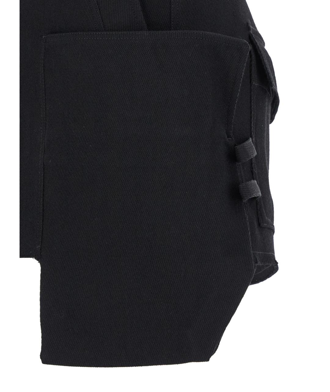 RICK OWENS Черная шерстяная юбка мини, фото 3