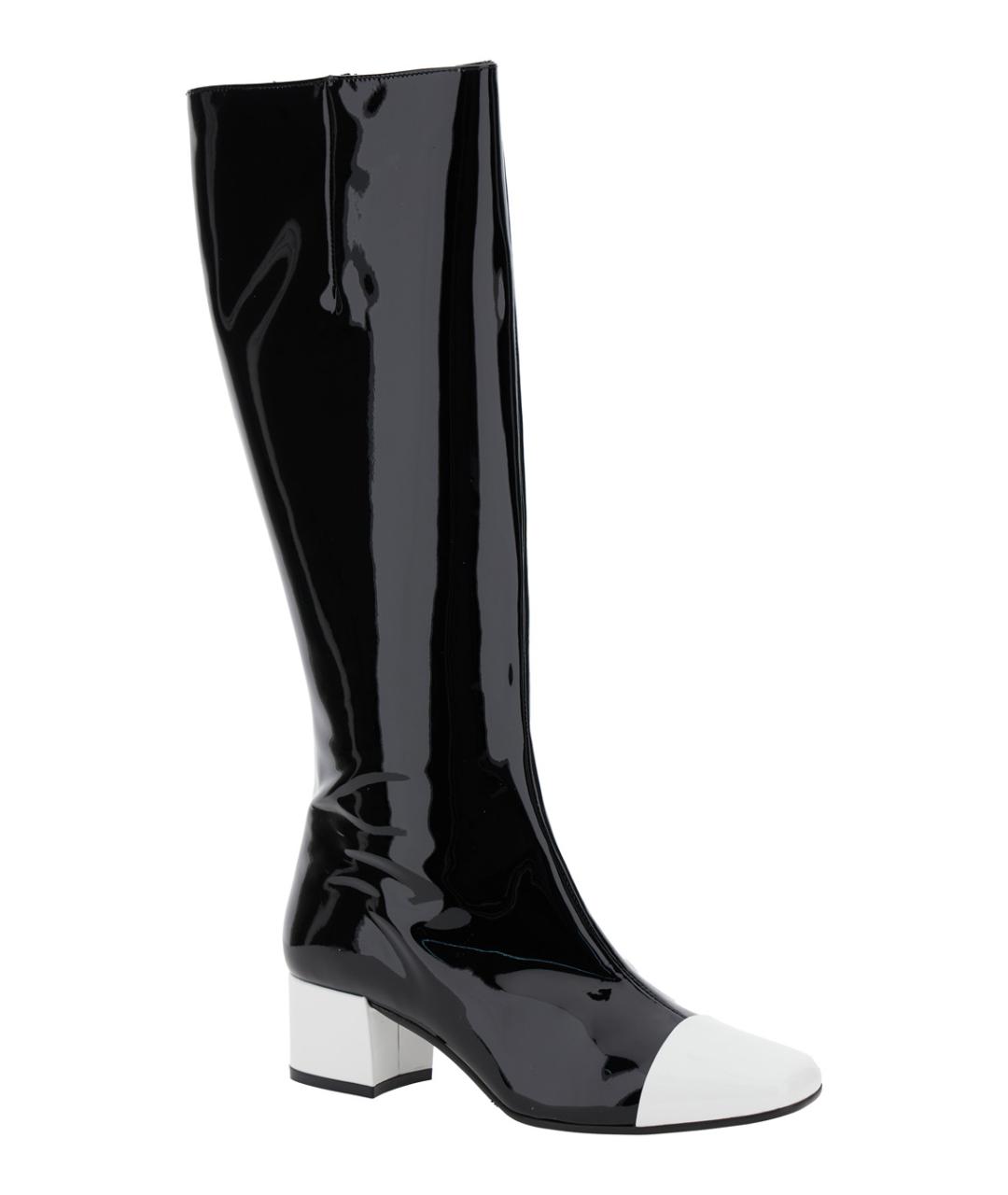 CAREL Черные кожаные сапоги, фото 2