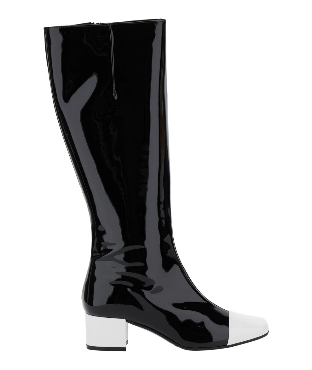 CAREL Черные кожаные сапоги, фото 1