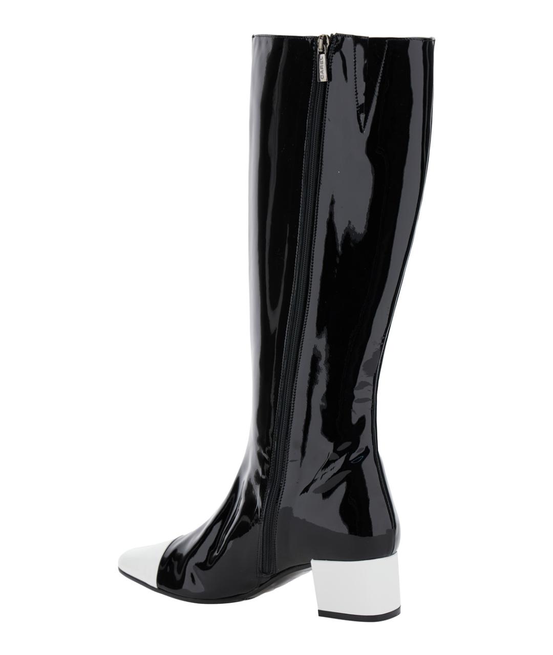 CAREL Черные кожаные сапоги, фото 3