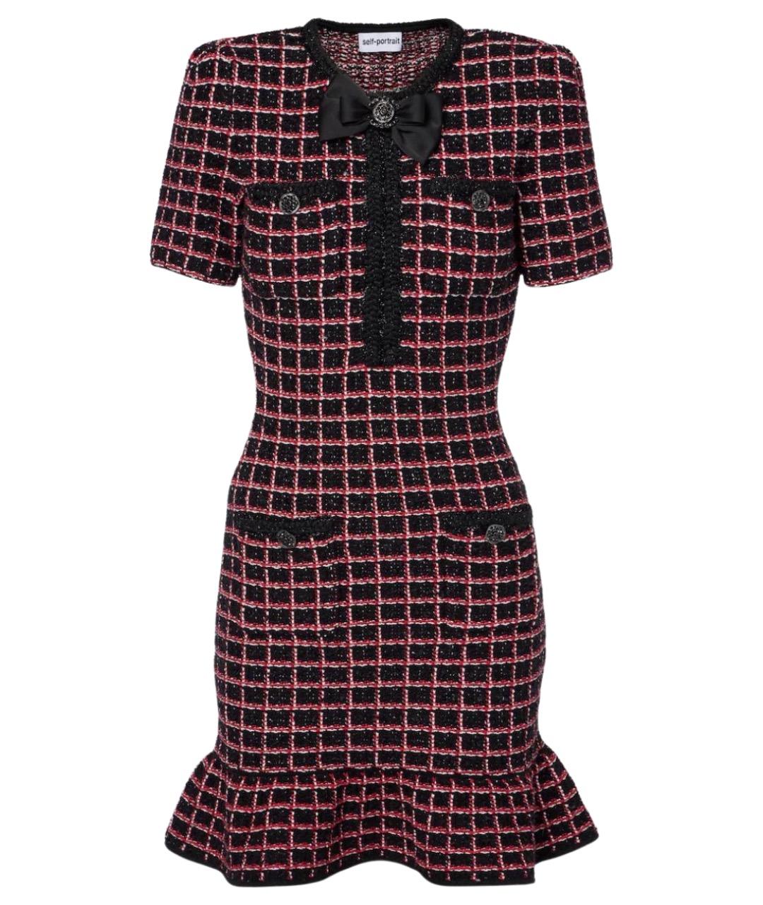 SELF-PORTRAIT Черное коктейльное платье, фото 1