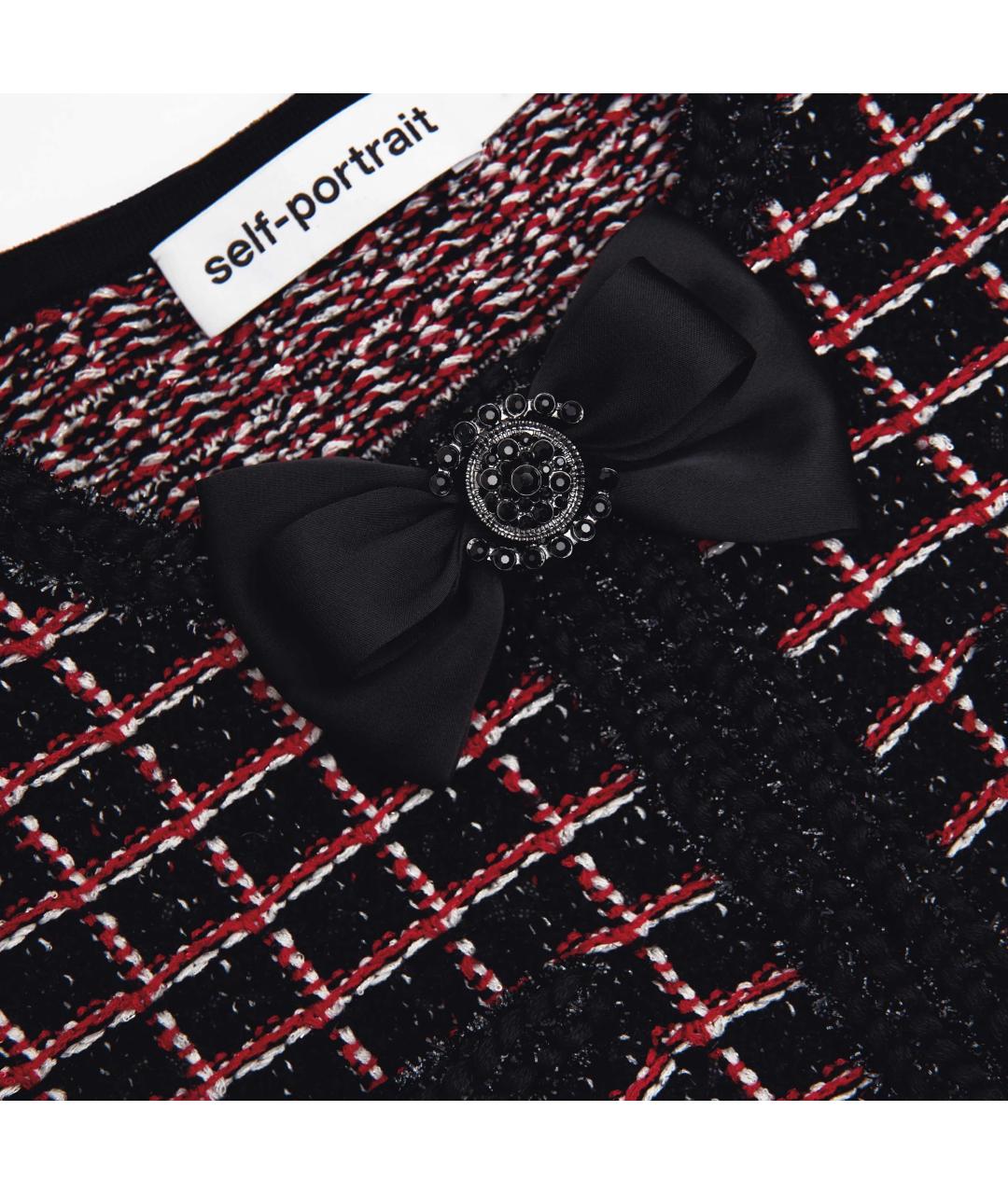 SELF-PORTRAIT Черное коктейльное платье, фото 8