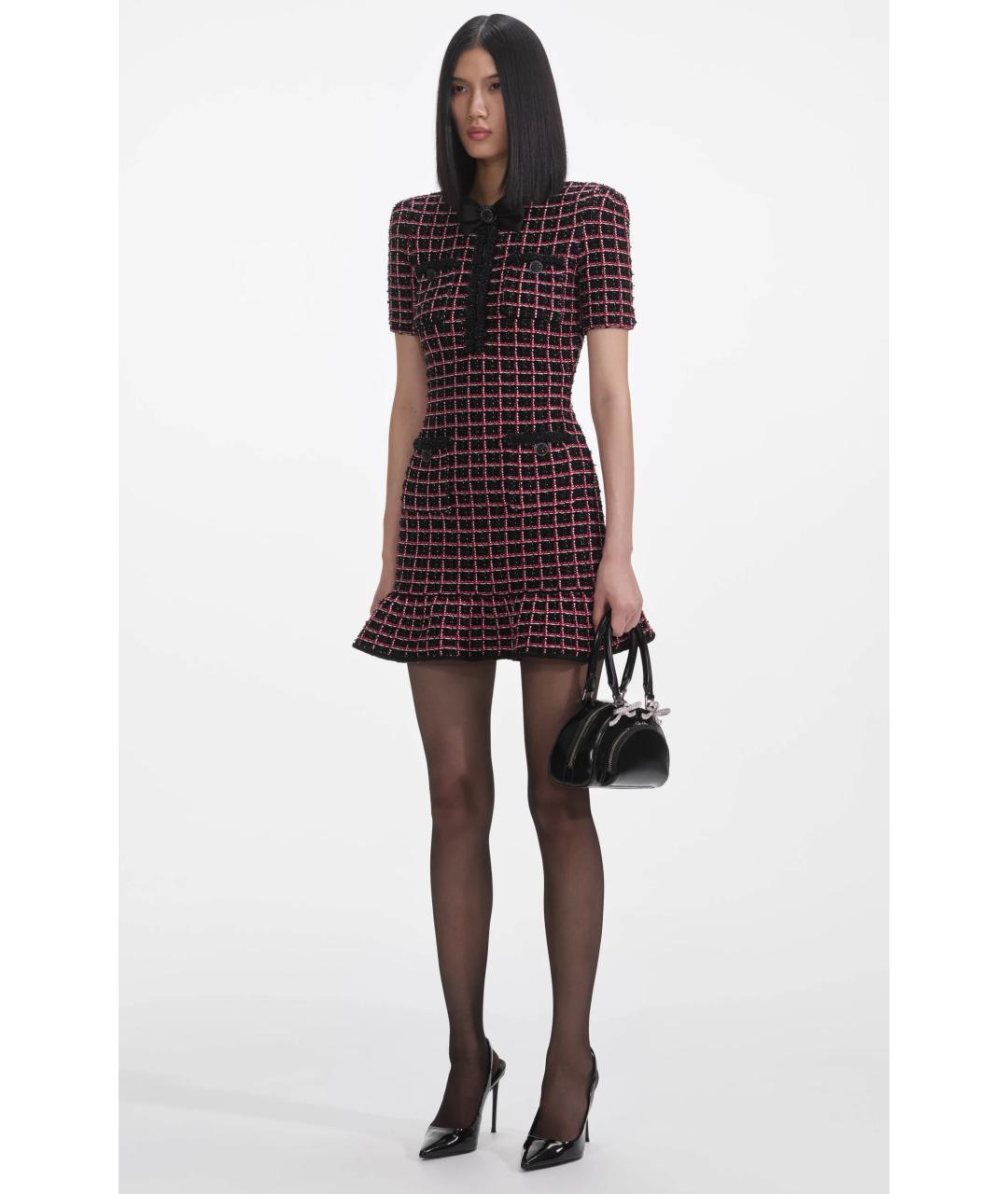 SELF-PORTRAIT Черное коктейльное платье, фото 6