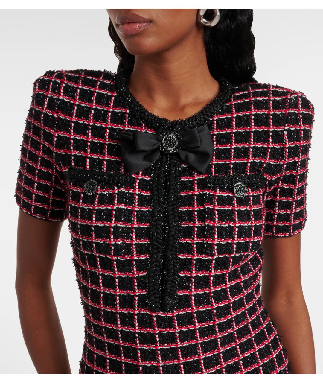 SELF-PORTRAIT Черное коктейльное платье, фото 4