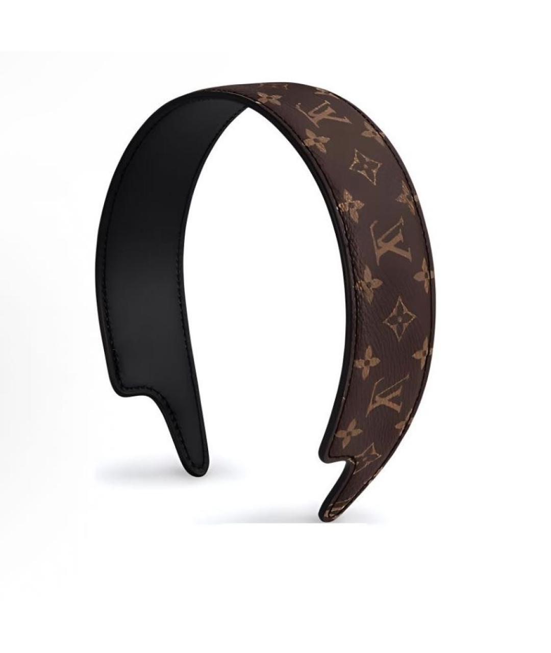 LOUIS VUITTON Коричневый ободок, фото 3