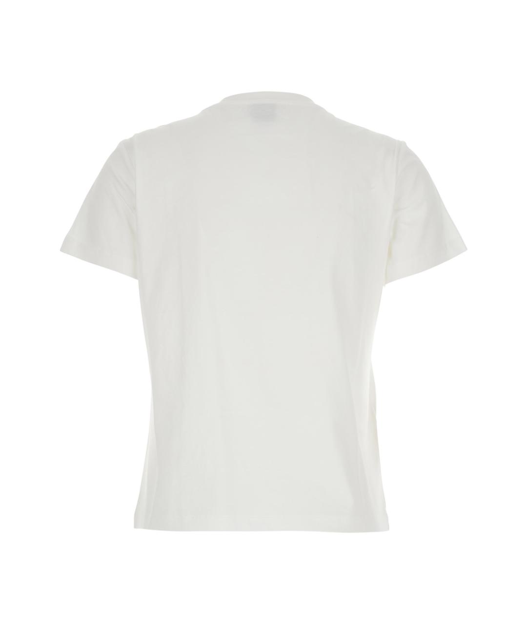 PINKO Белая хлопковая футболка, фото 2