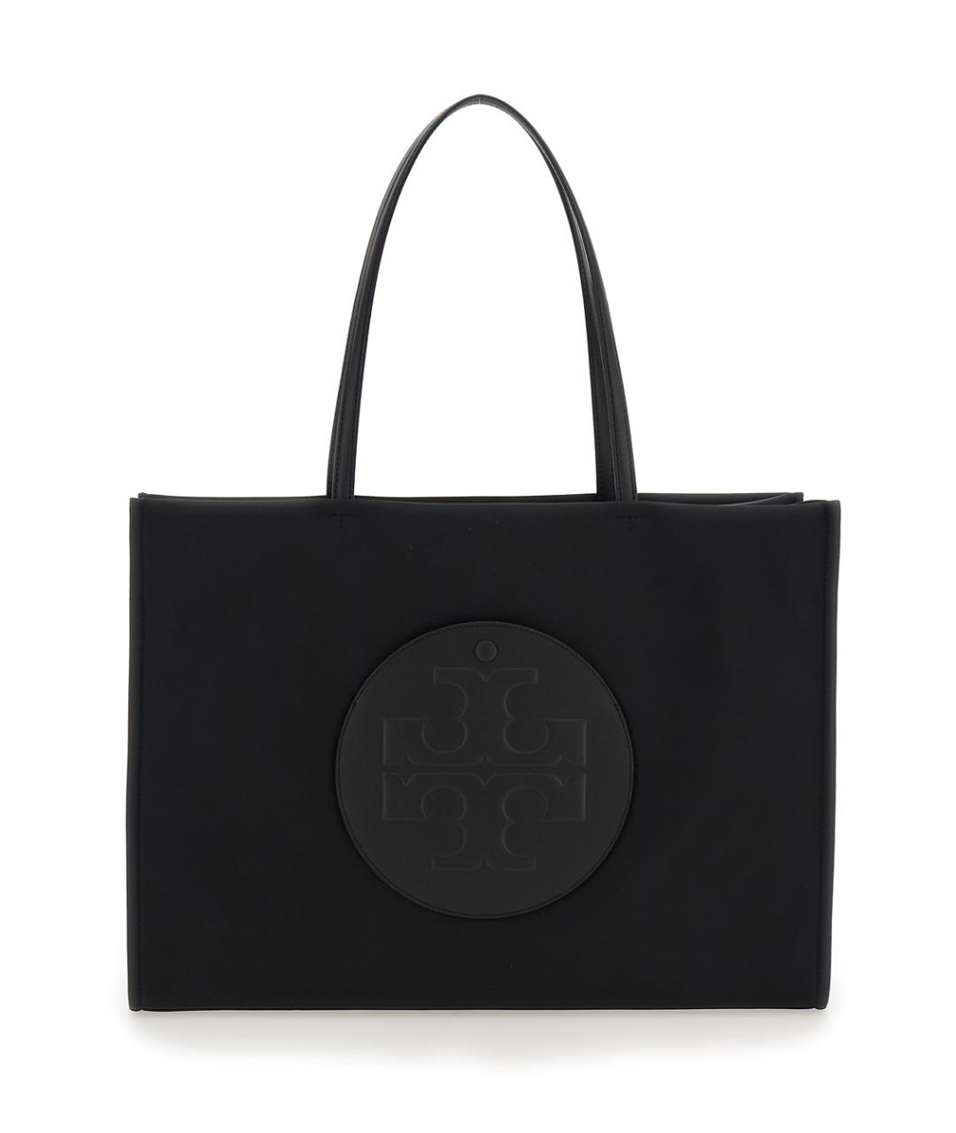 TORY BURCH Черная синтетическая сумка тоут, фото 1