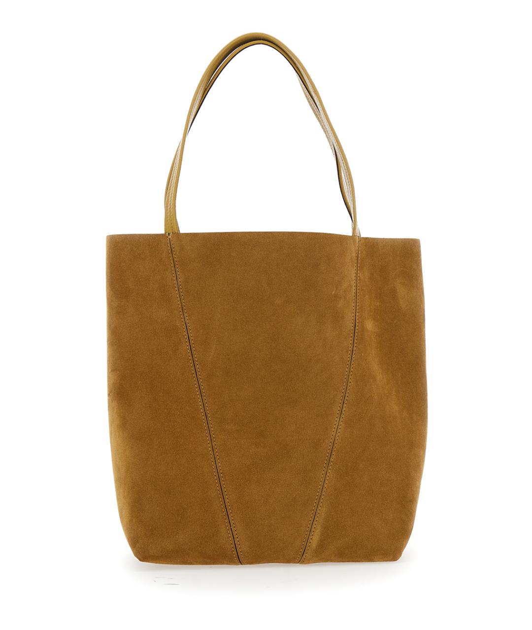 CHLOE Бежевая замшевая сумка через плечо, фото 2