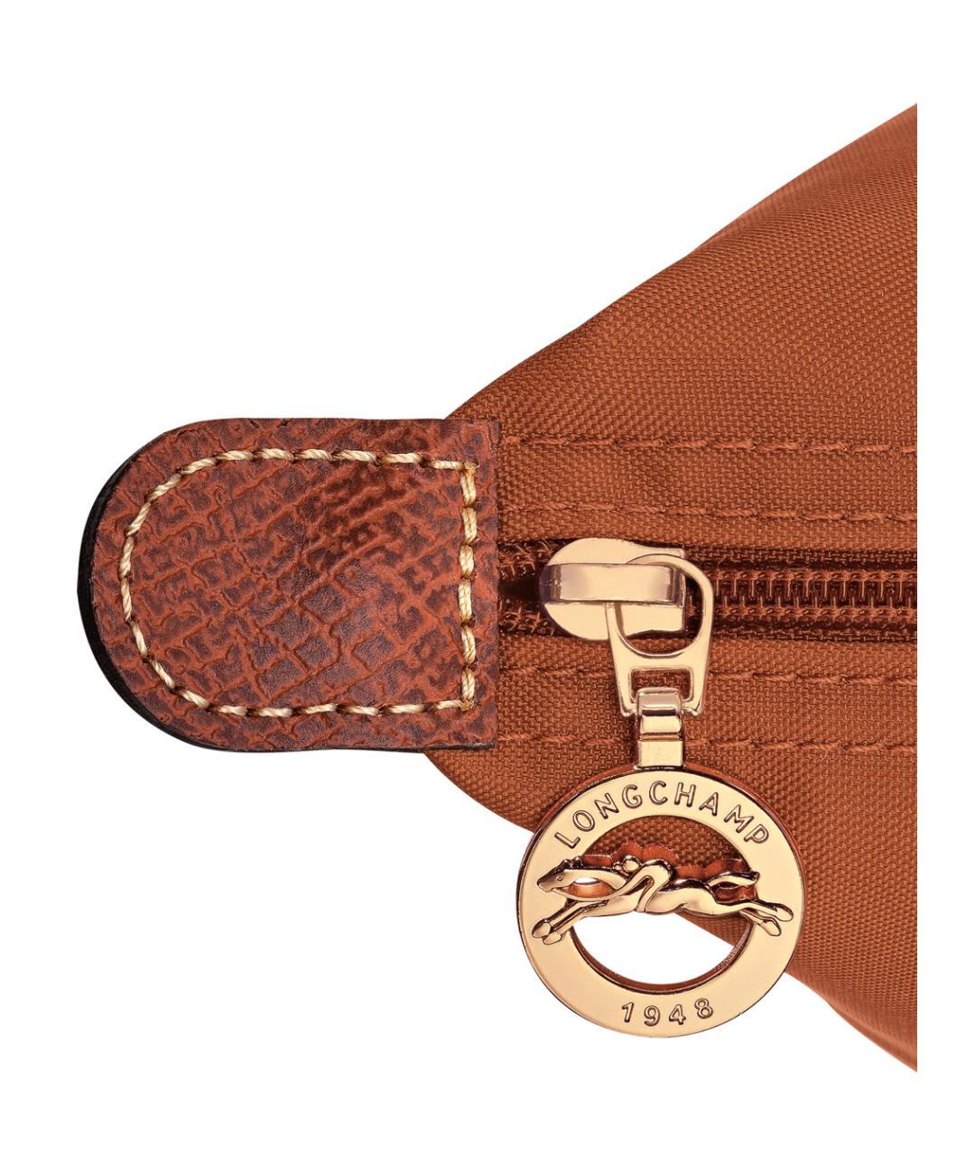 LONGCHAMP Коричневая синтетическая сумка тоут, фото 4