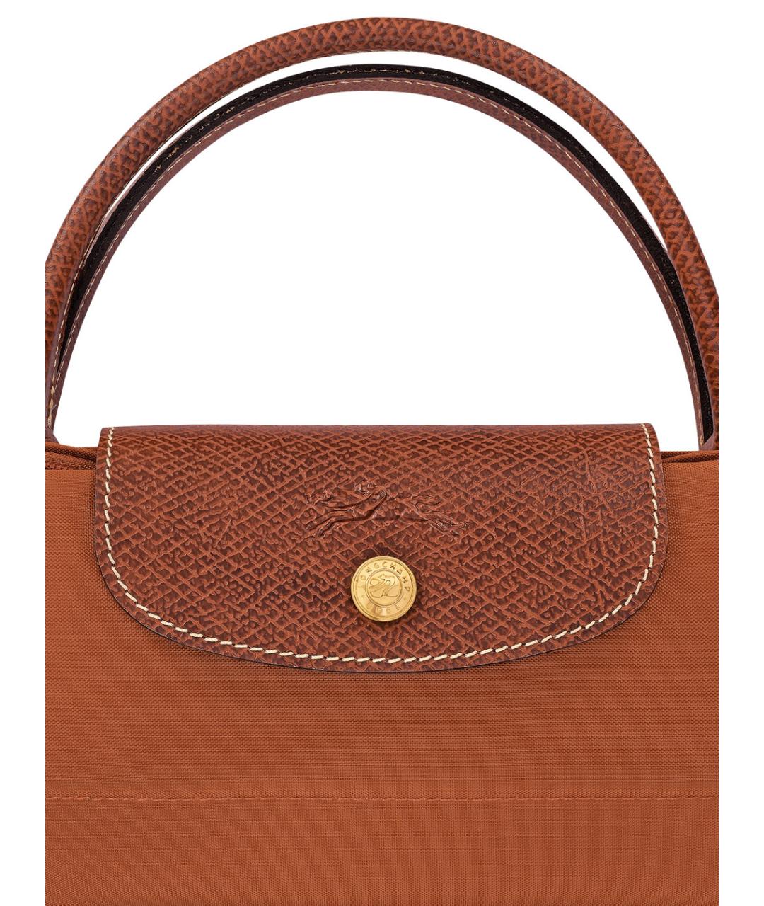 LONGCHAMP Коричневая синтетическая сумка тоут, фото 3