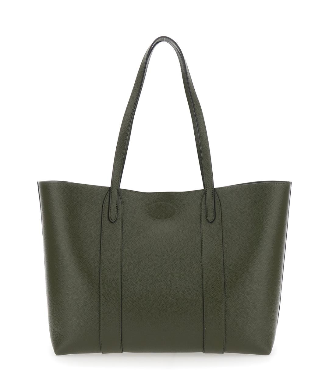 MULBERRY Зеленая кожаная сумка тоут, фото 2