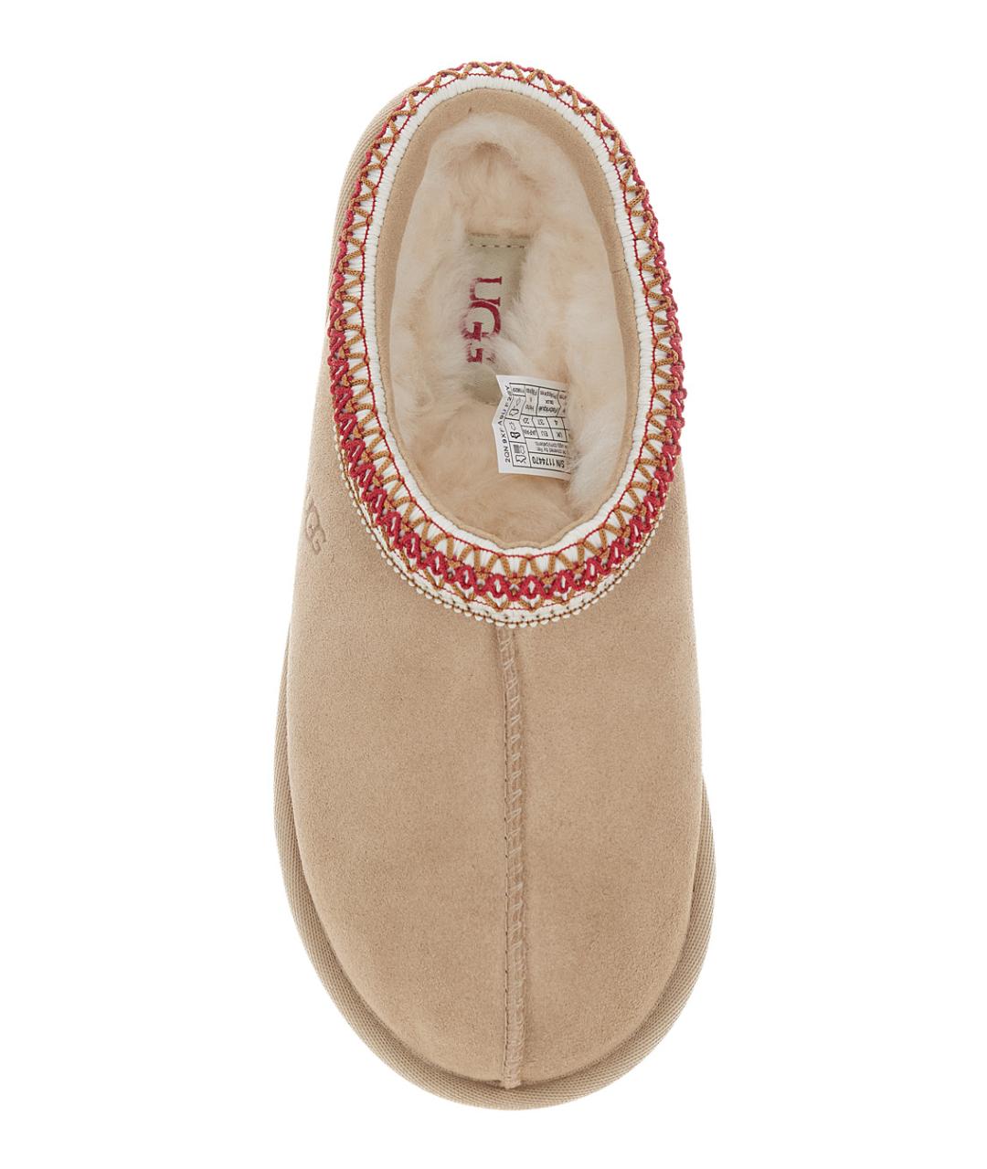 UGG AUSTRALIA Бежевые кожаные мюли, фото 3