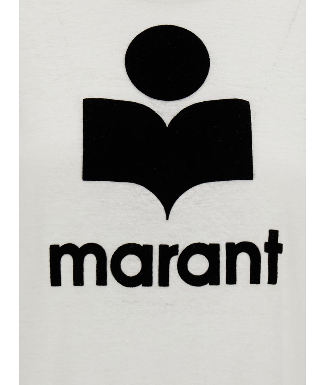 ISABEL MARANT Белая льняная футболка, фото 3