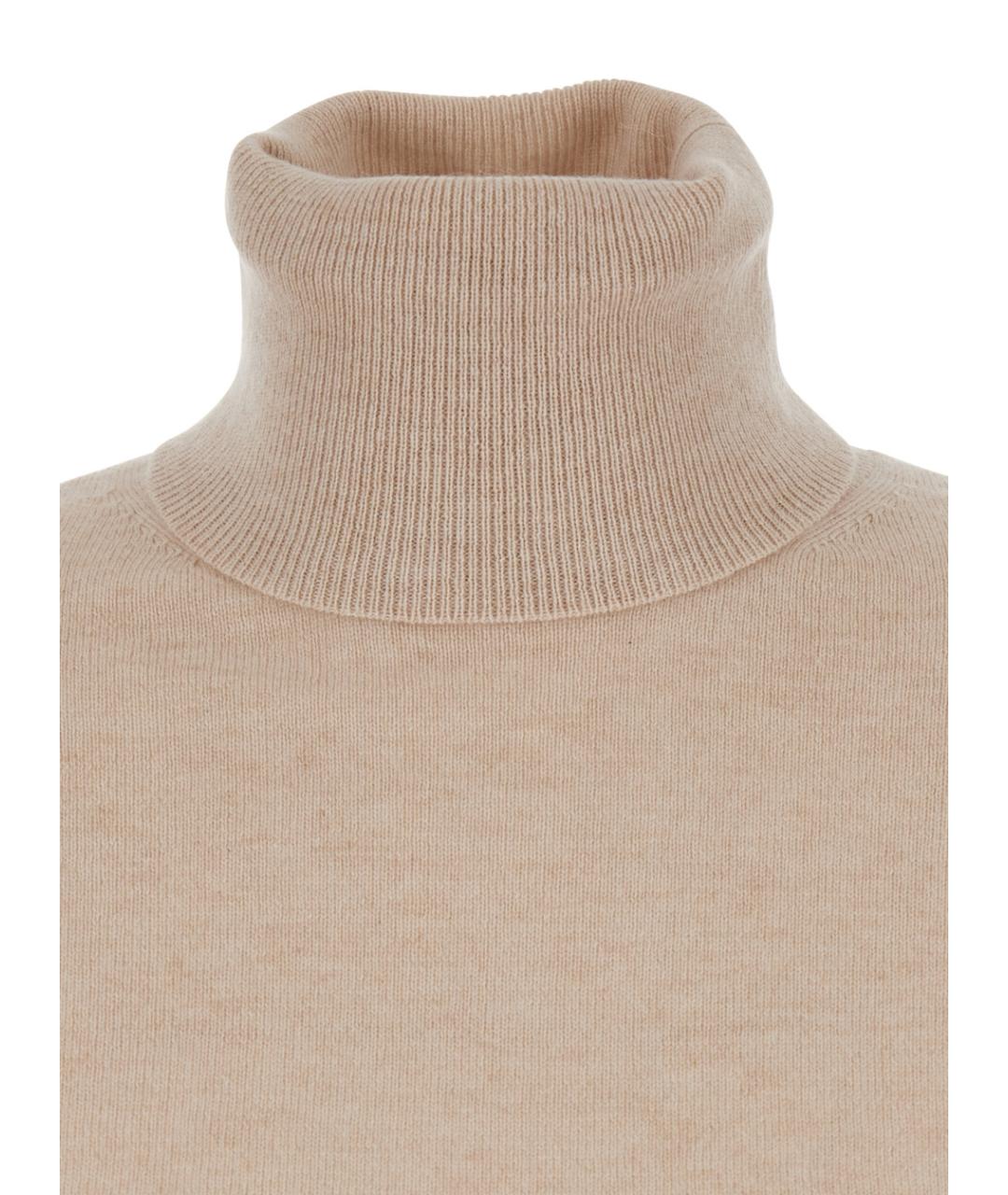 MAX MARA STUDIO Бежевый шерстяной джемпер / свитер, фото 2