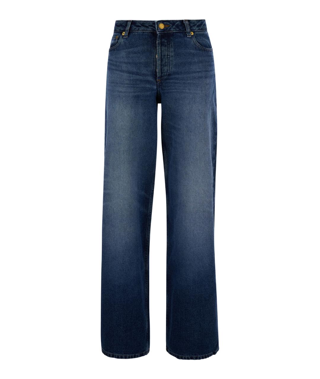 A.P.C. Синие хлопковые прямые джинсы, фото 1
