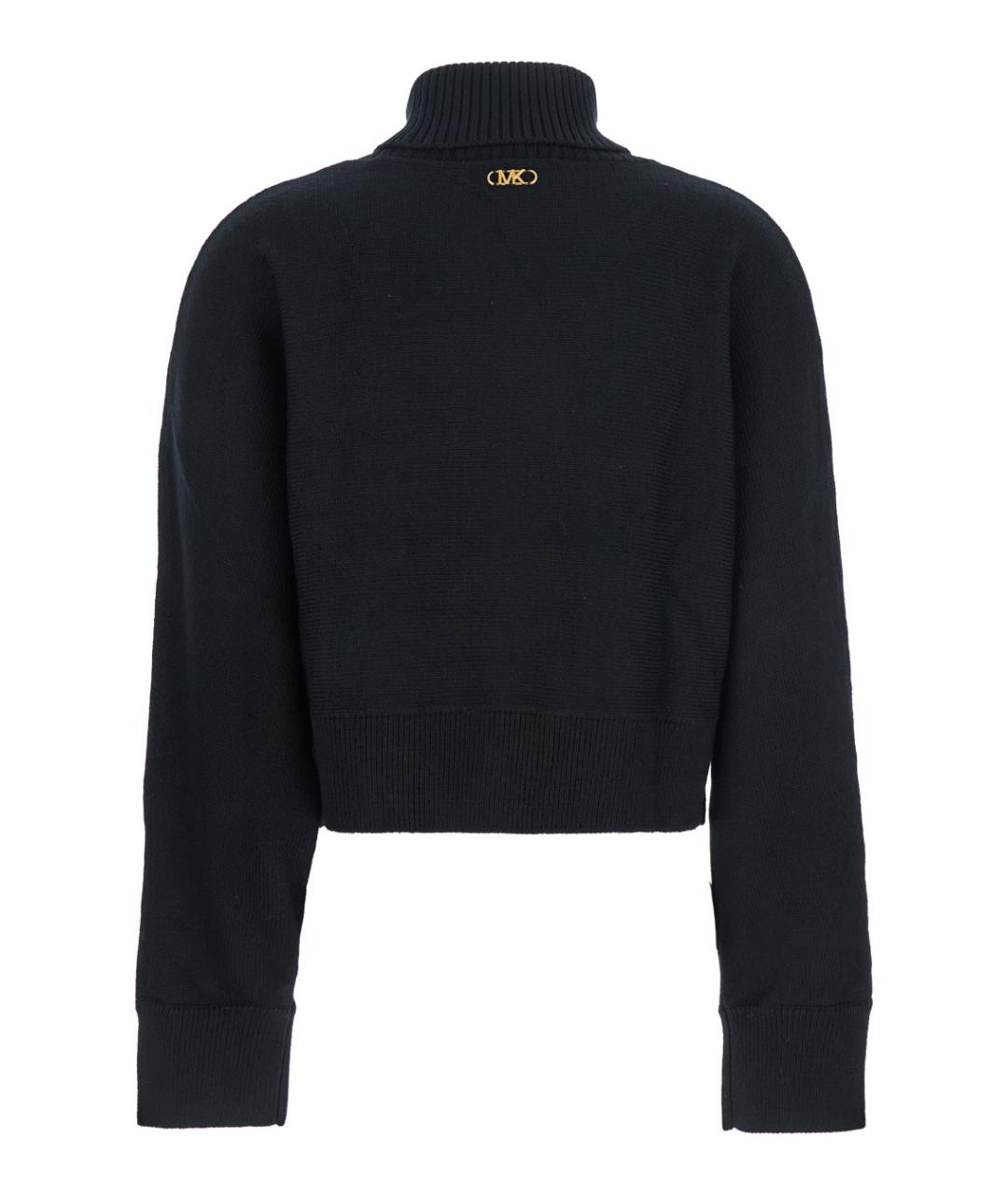 MICHAEL MICHAEL KORS Черный шерстяной джемпер / свитер, фото 2