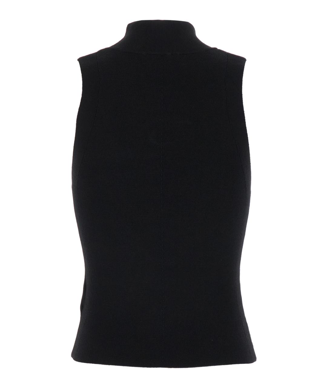 DIESEL Черная вискозная майка, фото 2