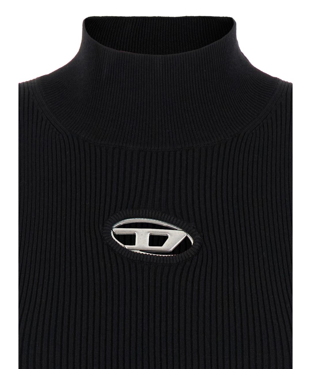 DIESEL Черная вискозная майка, фото 3