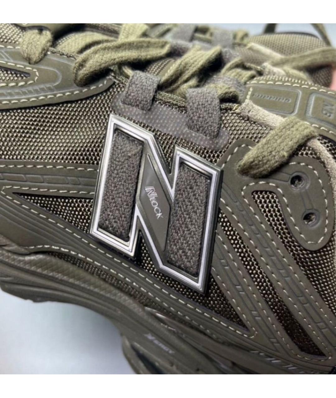 NEW BALANCE Хаки замшевые низкие кроссовки / кеды, фото 8