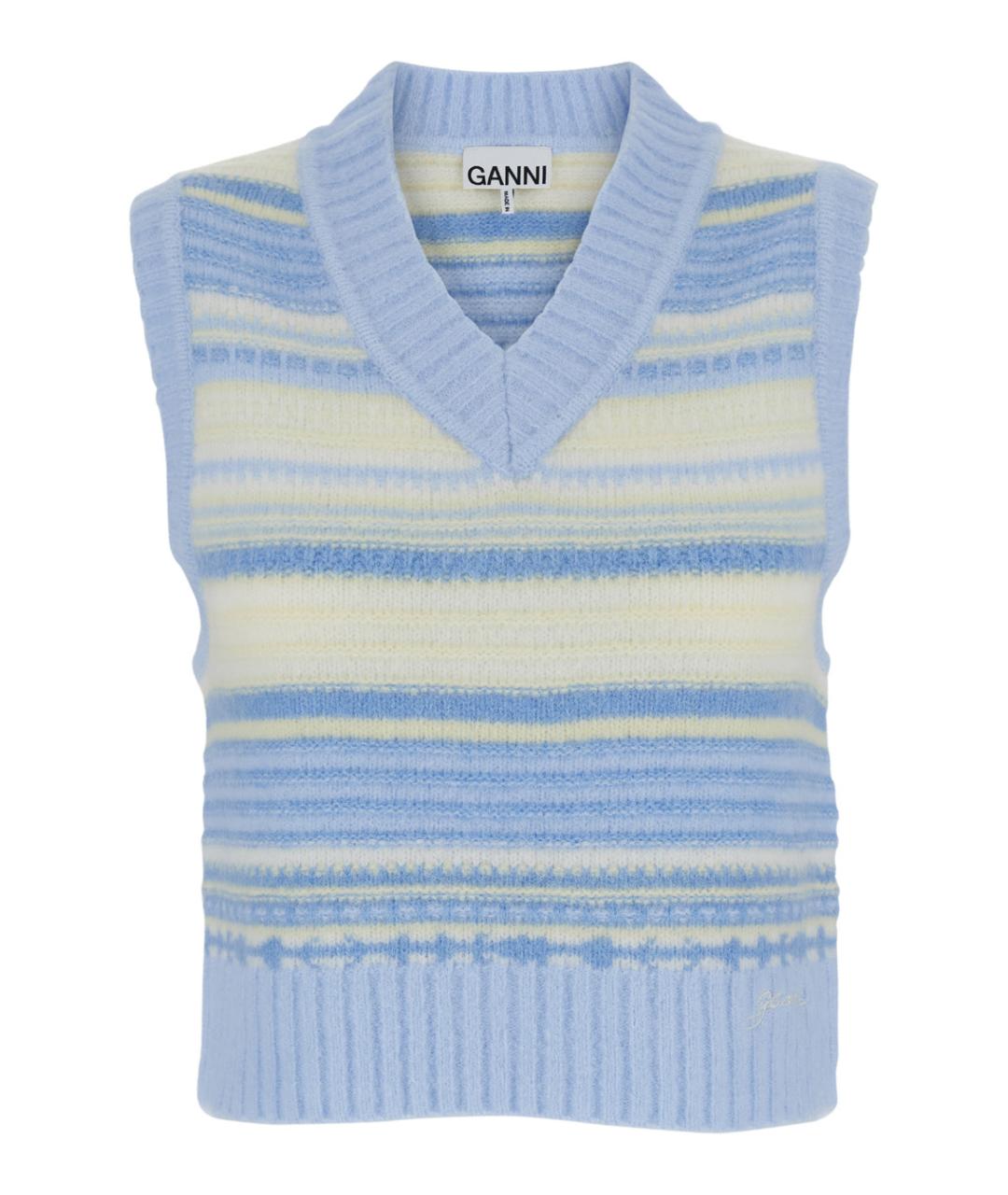 GANNI Мульти шерстяная жилетка, фото 1