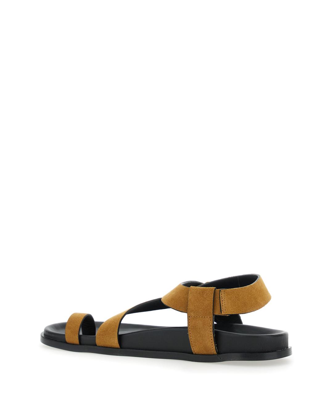 ALOHAS Коричневые замшевые босоножки, фото 3