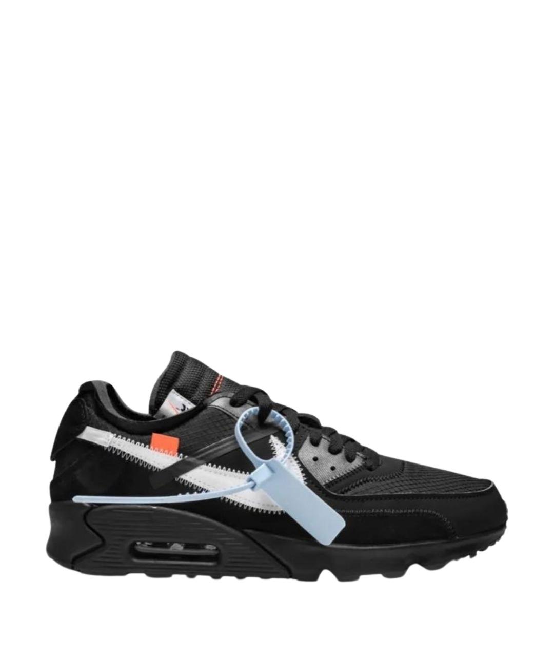 NIKE X OFF-WHITE Черные кожаные кроссовки, фото 1