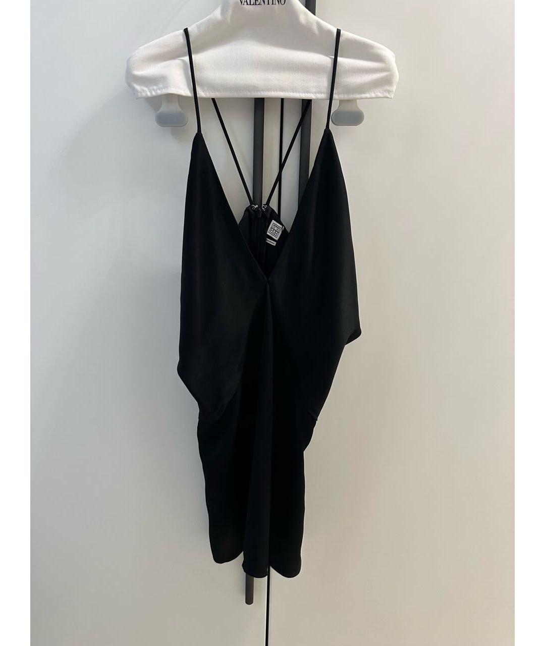 TOTEME Черная полиэстеровая майка, фото 4