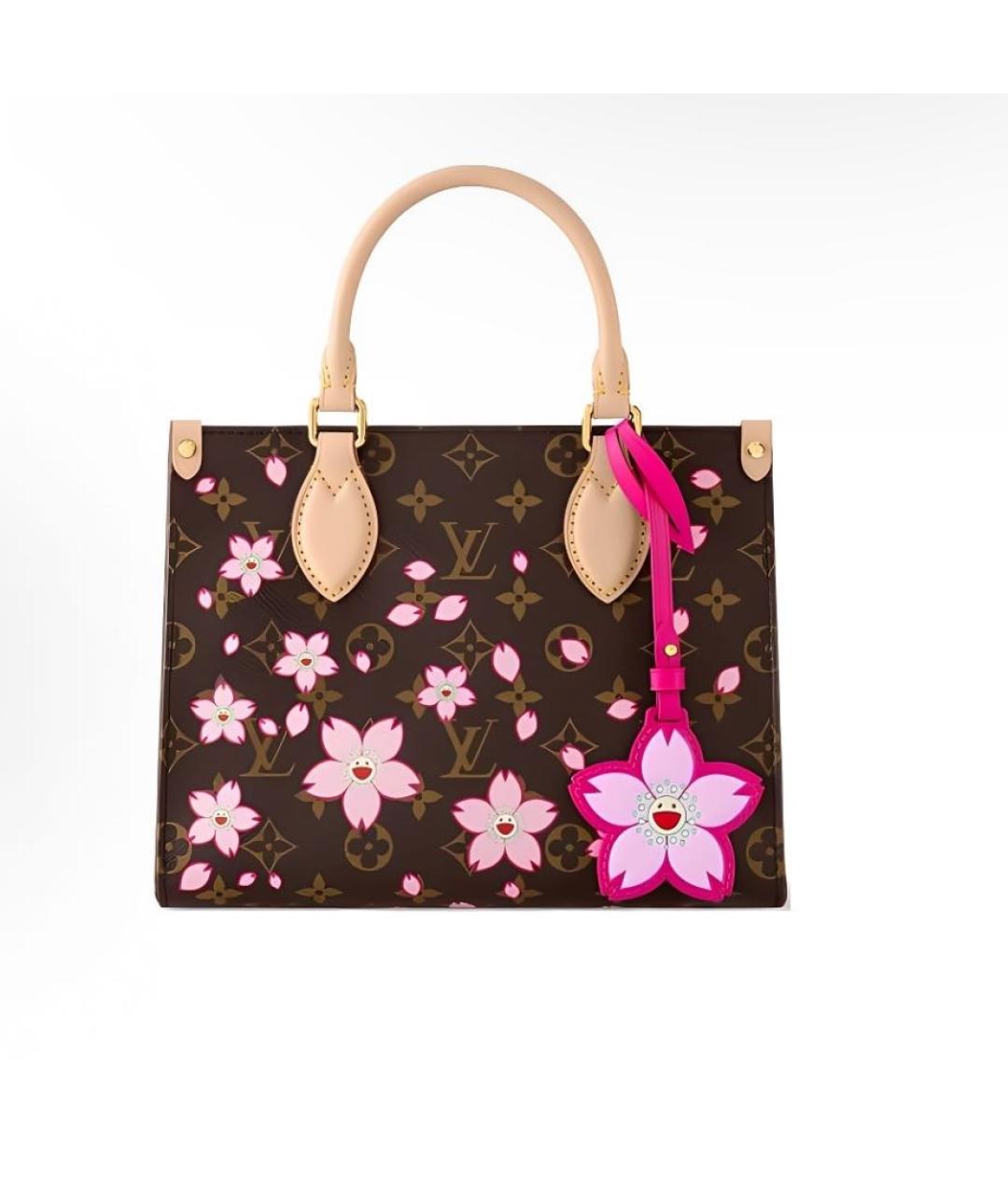 LOUIS VUITTON Коричневая сумка с короткими ручками, фото 4