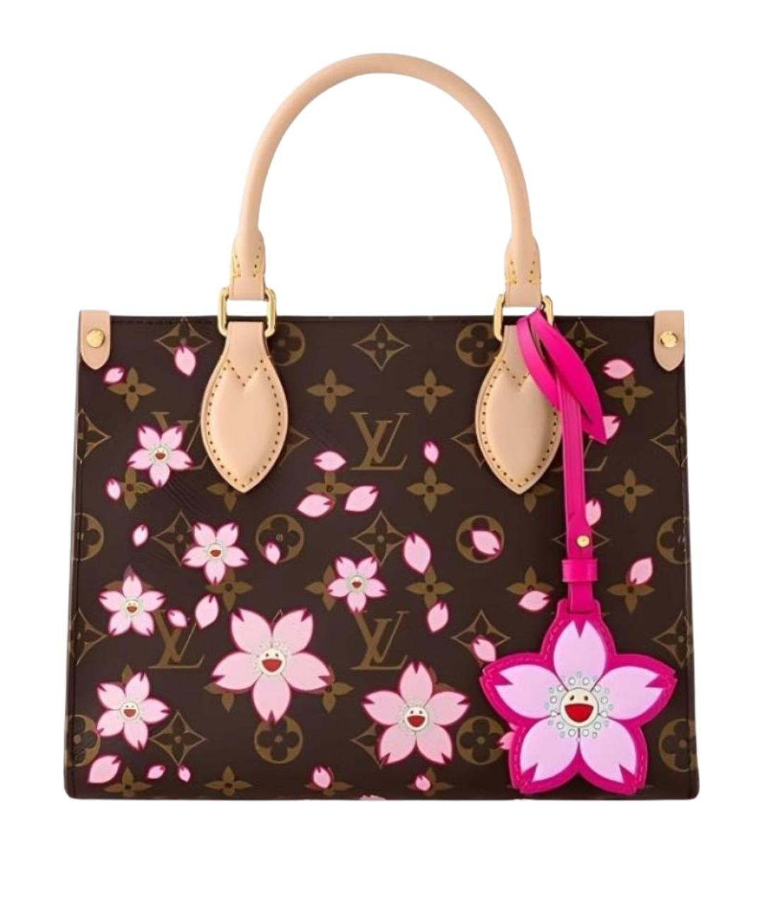 LOUIS VUITTON Коричневая сумка с короткими ручками, фото 1